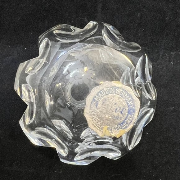 Irving W Rice & Co Cut Crystal Perfume Bottle Made In West Germany - Picture 8 of 9